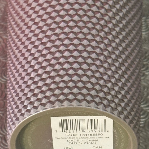 NWT🍁Starbucks Fall 2024 Olive Green- Lilac Ombre Studded Venti Tumbler with 🎁 - Picture 7 of 7